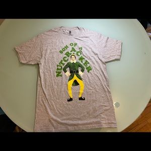 Light Gray Melange Ripple Junction Son Of A Nutcracker Elf Movie Shirt